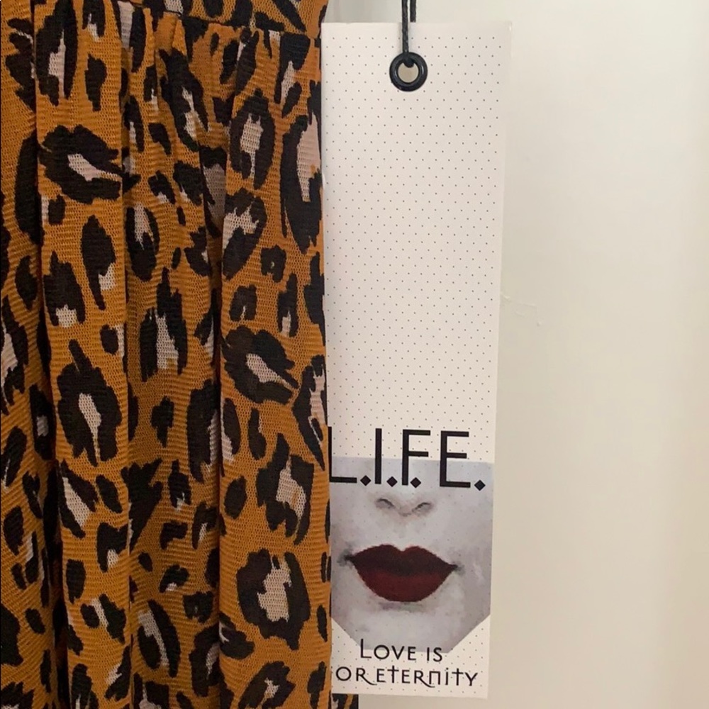 Cheetah sheer maxi dress
